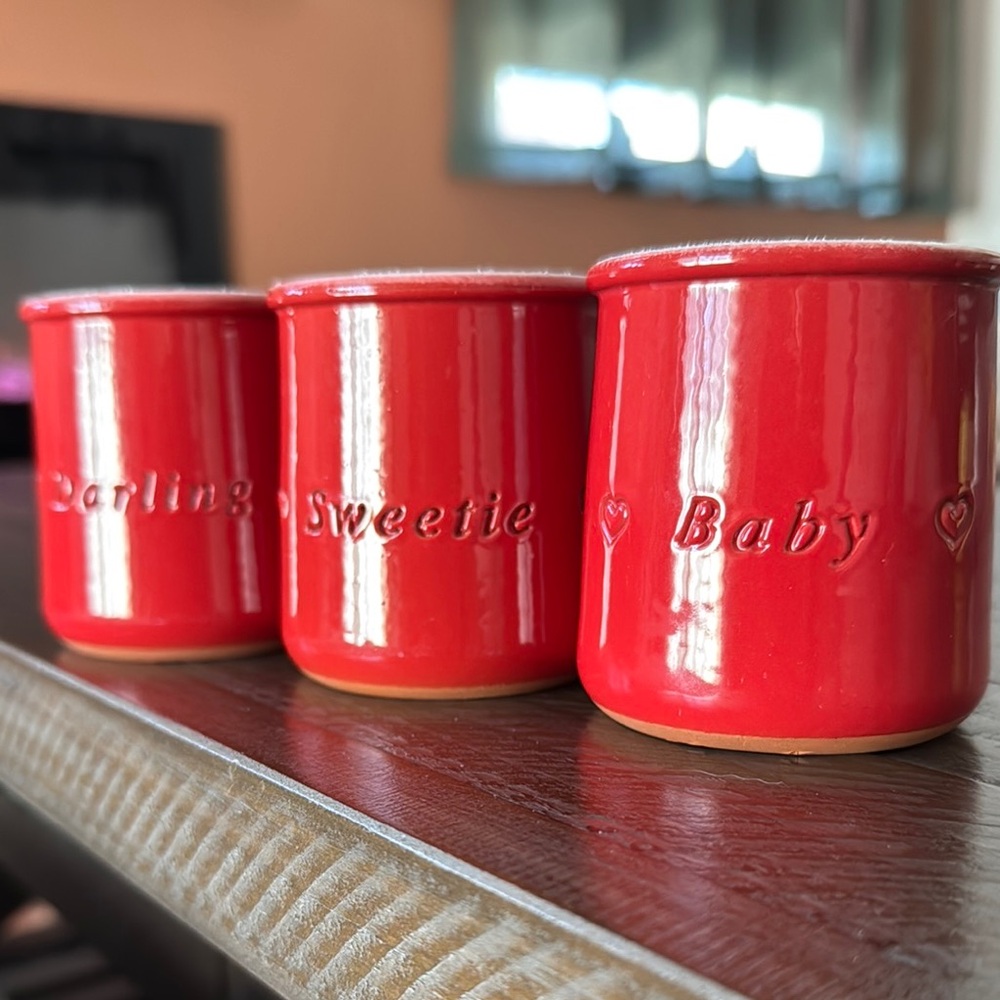 La Fermière Red Ceramic Jar Set Limited Edition for Valentine’s day